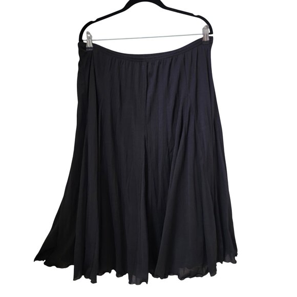 Cato Size L Black A Line Full Skirt, Lined. Semi-Flared. Exc. Used Cond. - Picture 2 of 9